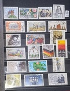 Niemieckie stemplowane znaczki z rocznika 1985