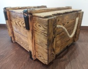 Skrzynia drewniana Kufer Vintage Stolik 75x60x40
