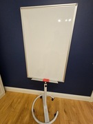 Stojak na flipchart, 100 x 65 cm Mobilna tablica na kółkach, suchościeralna