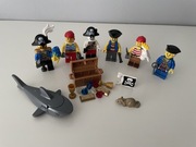 Lego Pirates minifigurki piraci rekin skarb