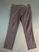 Spodnie męskie Denim Co. czarne proste chino W34 L32