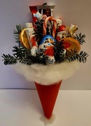 Swiateczna Czapka Mikolaja ze Slodyczami - Uroczy Prezent na Swieta!!!