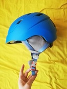 Kask narciarski niebieski (raczej dziecięcy) S stan bdb