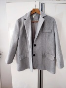 Szary melanż płaszczyk jak marynarka oversize 