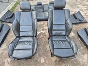 Fotele e46 czarna skóra 