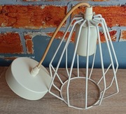 Lampa sufitowa wisząca biała 