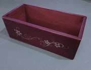 Stara skrzynka / pudełko drewniane po renowacji 27x13x10 VINTAGE