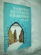 ZABYTKI CENTRUM KRAKOWA - PLAN - 1983