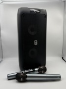 Głośnik Przenośny Bluetooth Karaoke JAPOUCA K71 2 Mikrofony LED 120W TWS