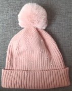 Czapka Zara z perełkami 7-8 lat