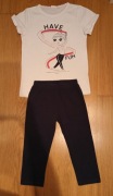 Komplet NKD Kids bluzka i legginsy 134/140