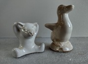 Dwie stare figurki sygnowane L. Hiorth Danmark 583 