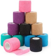 BANDAŻ SAMOPRZYLEPNY TEJPY PLASTRY 5CM X 4,5M ZESTAW 11 SZTUK