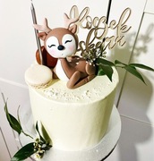 Figurka z masy cukrowej ozdoba tort sarenka jelonek