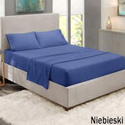 PRZEŚCIERADŁO TRADYCYJNE  FROTTE BEZ GUMKI 160x200 NIEBIESKI CIEMNYT