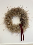 Wieniec wianek świąteczny zimowy puchaty