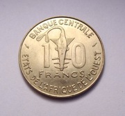 Afryka Zachodnia 10 franków 1976 PIĘKNA! RZADKOŚĆ!