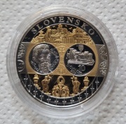 Numizmat: Euro - Wspólna Waluta Europy: Słowacja, Ag 999, 40 mm