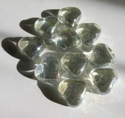 DEKORACYJNE SZKLANE SERCA PRZEZROCZYSTE - 10 SZTUK