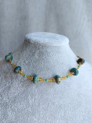 Choker, krótki naszyjnik z jaspisem cesarskim