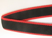 TAŚMA RUROWA PP 25 mm - 35 metrów czarna z czerwonym