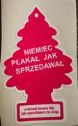 Naklejka choinka Niemiec płakał jak sprzedawał jak Wunderbaum Różowa 