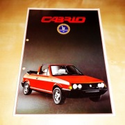 Prospekt Bertone Cabrio (Fiat Ritmo Cabrio) 1983