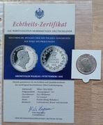 Kronentaler Wilhelm I Wurttemberg 1818 - REPLIKA   Ag 333/1000