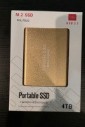Dysk SSD 4 TB + kabel USB 3,1. NOWY
