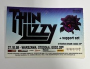 Bilet z koncertu THIN LIZZY 27.10.2008 STODOŁA nr 2