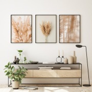 plakat obrazy pastele minimalizm boho trawa 