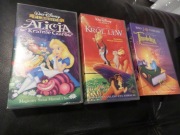 3x Walt Disney: Alicja, Król Lew, Caliczneczka VHS Lektor PL BDB
