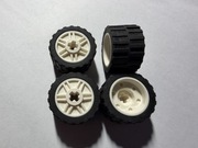 LEGO KOŁA BIAŁE 18x14 OPONA 24x14 (55981/ 89201) 55982c06 4 szt