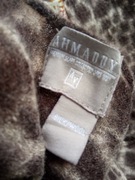 Apaszka Ahmaddy premium  boho 100% jedwab + wełna panterka 86 x 152 cm