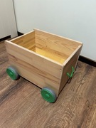 IKEA FLISAT Schowek na zabawki na kółkach dla dzieci