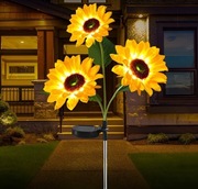 Lampa solarna Słoneczniki LED 3szt Dekoracja Efektowne Ogród Altana Patio