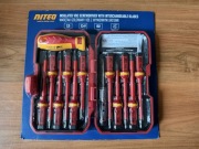 Zestaw wkrętaków izolowanych VDE Niteo z wymiennymi grotami