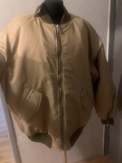 ZARA ocieplana kurtka bomberka z nylonu water repellent oversize zamki zip