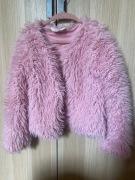 Różowa narzutka dziewczęca H&M r.134/140cm