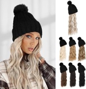 FLUFYMOOZ czapka peruka 50cm faliste kręcone syntetyczne jasny-blond