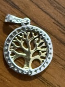 Zawieszka złoto drzewko szczęścia 