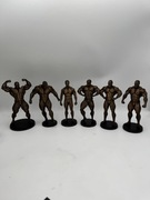 Zestaw 6 figurek 20cm Mr Olympia kulturystyka siłownia fitness brąz