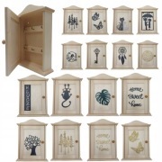 Szafka Na Klucze Drewniana Ekologiczna Ozdoba Ścienna Praktyczne Dekoracje