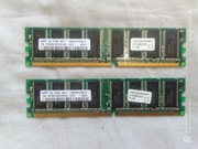 2 512MB Samsung DDR1 PC3200 400MHz CL3 M368L6523CUS zestaw 1GB
