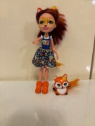 ENCHANTIMALS LALKA ZE ZWIERZĄTKIEM LIS UŻYWANA