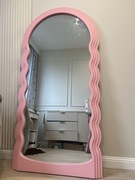 Lustro ścienne 160*80 Różowe 