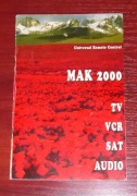 Instrukcja obsługi pilota MAK 2000 - wykaz kodów