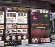 Brokatowy zestaw do robienia TATUAŻY dla dzieci  i dorosłych 