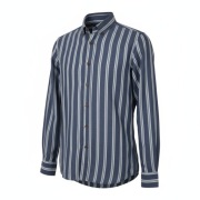 Koszula Zara S slim fit granatowa paski bawełna cotton