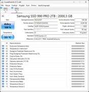 Dysk SSD 2TB Samsung 990 Pro M. 2. NVMe. Gwarancja!!!